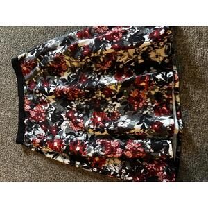 BABEAU Floral A-Line Skirt, Size M